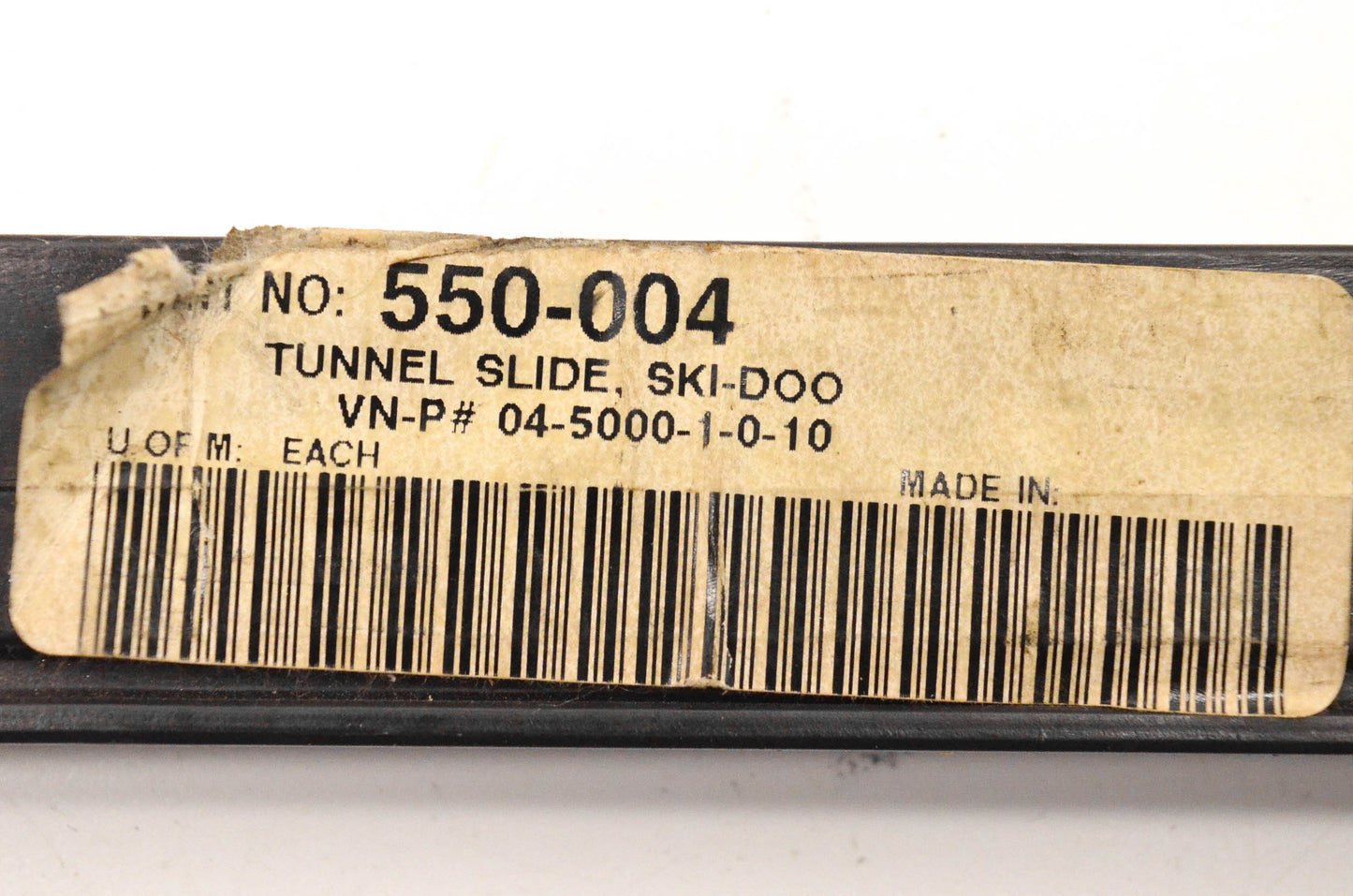 Garland 550-004 Tunnel Slide Black NOS