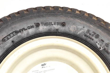 Kenda 23021066, AT691044 K353 5.70x8 (B) 5 Hole White Rim & Tire NOS