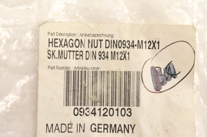 New OEM KTM 0934120103 Hex Nut DIN0934-M12x1 NOS