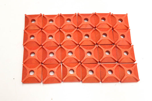 Accord Racing P97R24 1.25" Red Nylon Backer Kit NOS