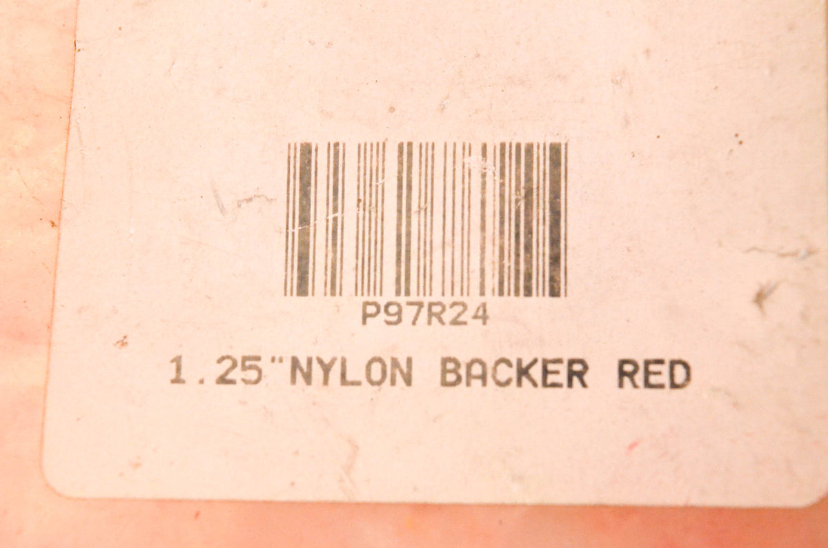 Accord Racing P97R24 1.25" Red Nylon Backer Kit NOS