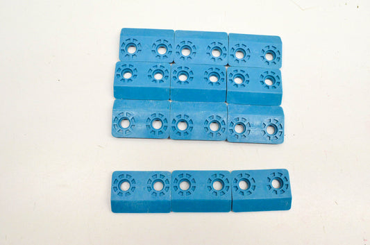 Saber P2456B12 Blue Nylon Angled Backer 2 Hole 5/16" Kit NOS