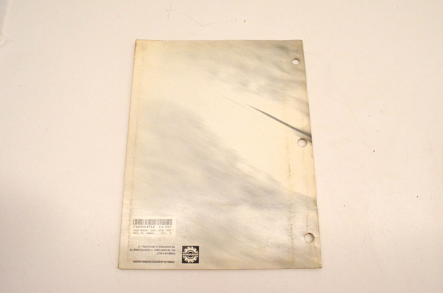 Skidoo 484-0647-04 1997 Ski Doo Grand Touring SE Shop Manual Supplement