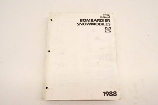 Bombardier 1988 Bombardier Shop Manual