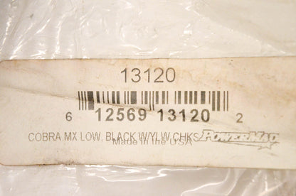 Powermadd 13120, 10312010 Cobra Windshield With Black And Yellow Checker NOS