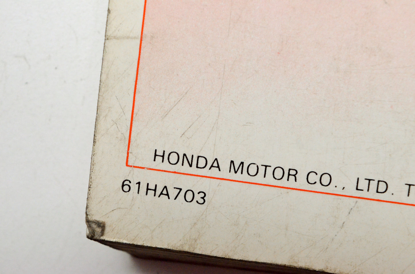 OEM Honda 61HA703 86-87 TRX Fourtrax 4x4 87-89 TRX350D Foreman 4x4 Service Manua