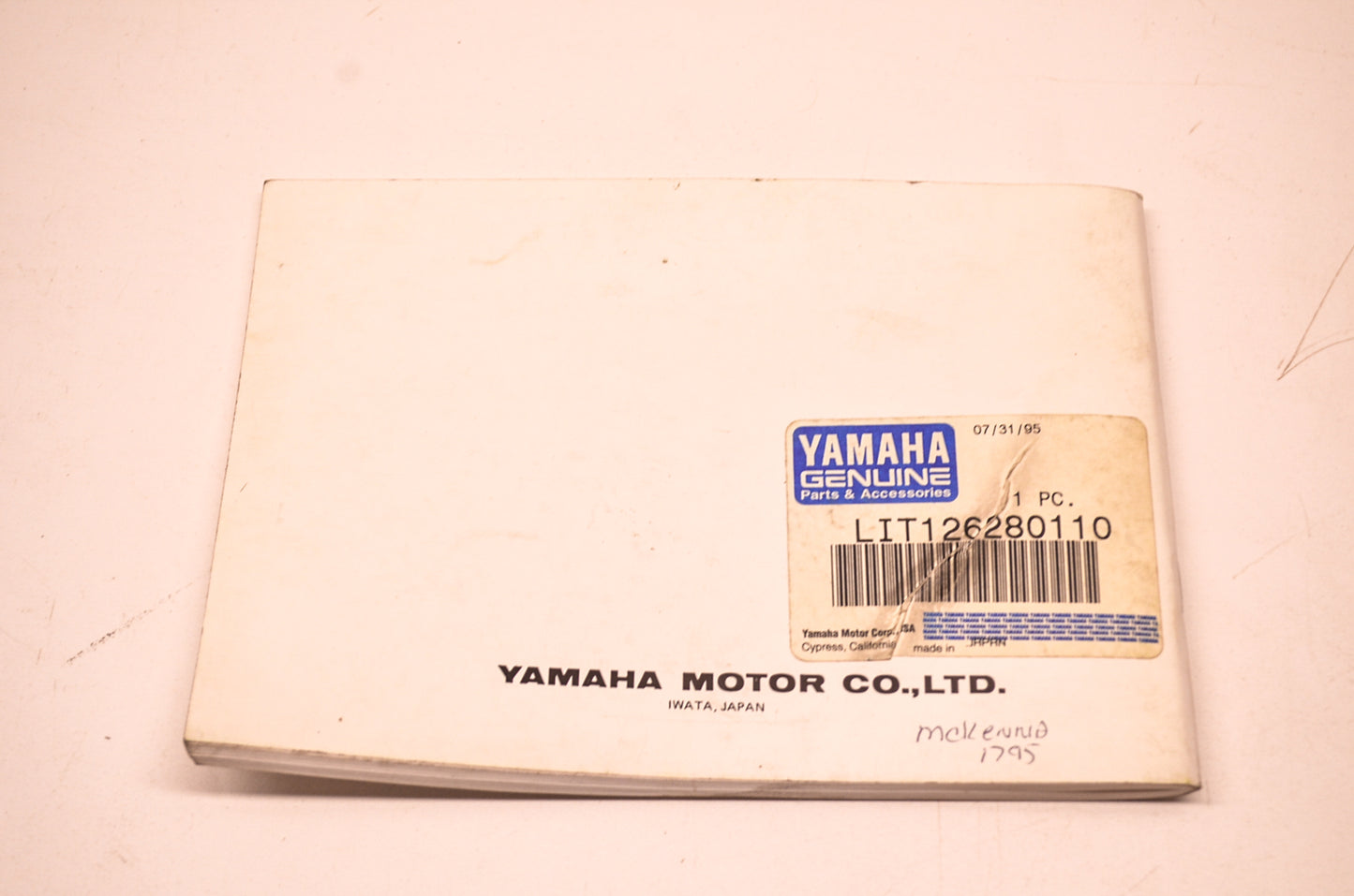 OEM Yamaha LIT-12628-01-10 Owners Manual CS340N CS340EN