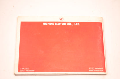 OEM Honda 31HC0600 Owners Manual Honda TRX250X