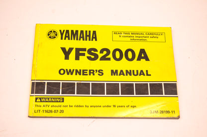 OEM Yamaha LIT-11626-07-20 Owners Manual Blaster YFS200
