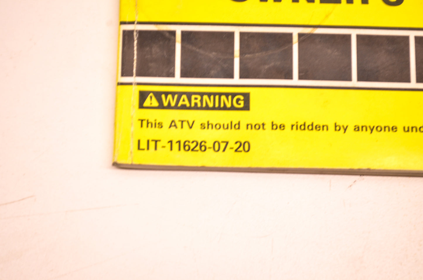 OEM Yamaha LIT-11626-07-20 Owners Manual Blaster YFS200