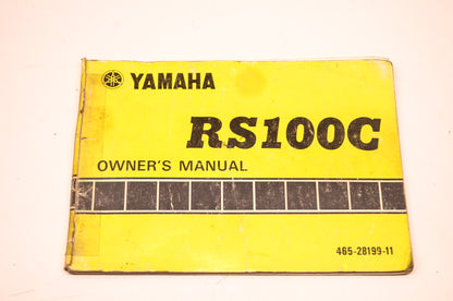 OEM Yamaha LIT-11626-00-03 Owners Manual RS100C