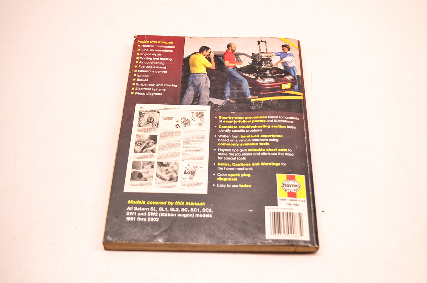 Haynes 1563925125 Service Repair Manual 91-02 Saturn S-Series
