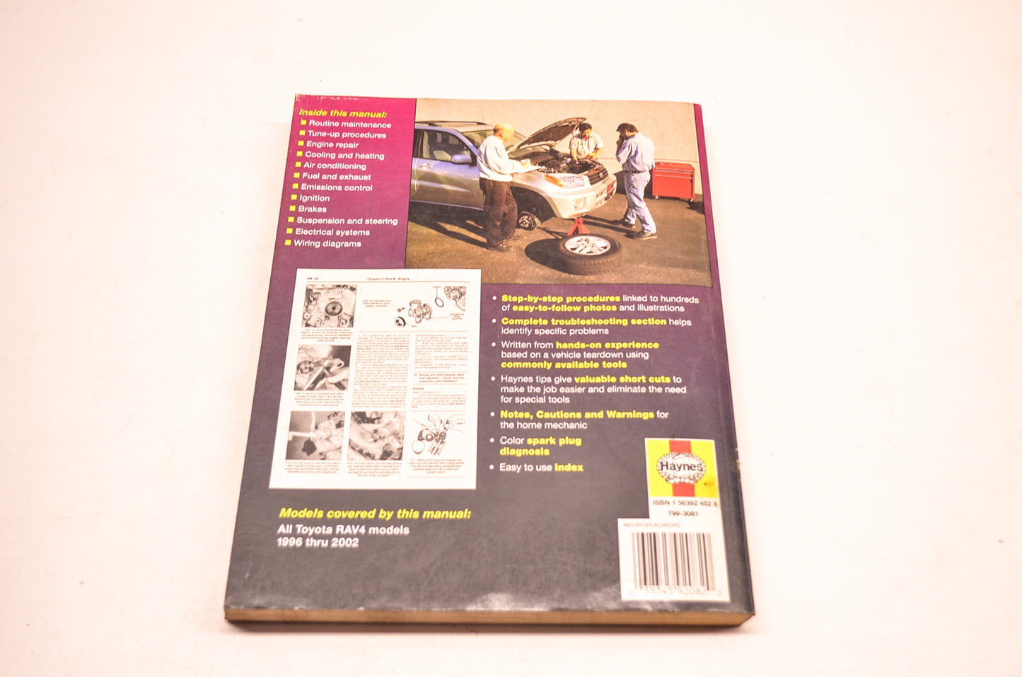 Haynes 1563924528 Service Repair Manual 96-02 Toyota Rav 4