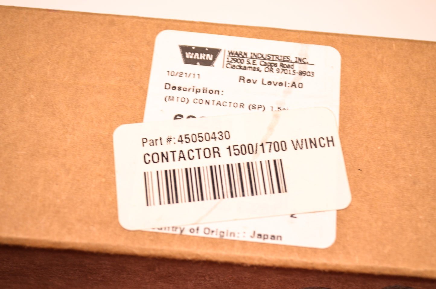Warn 4505-0430 Winch Contactor NOS