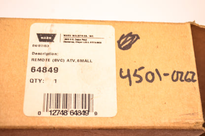 Warn 4501-0262 Remote NOS