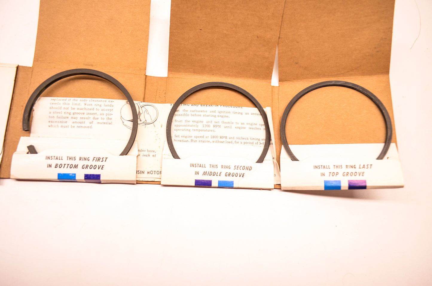 Wisconsin DR58-S-20 Piston Ring Kit NOS