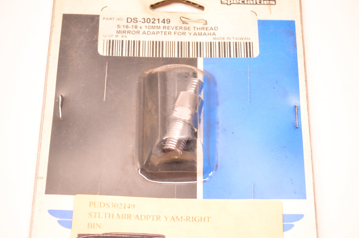 Drag Specialties DS-302149 Mirror Adapter NOS