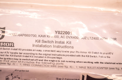 Pro Armor Y022001 Kill Switch Install Kit NOS