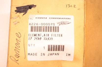 Kioritz A226-000070 Air Filter NOS