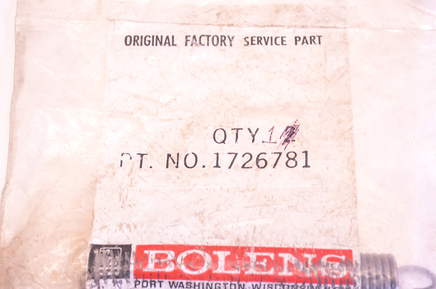 Bolens 1726781 Spring NOS