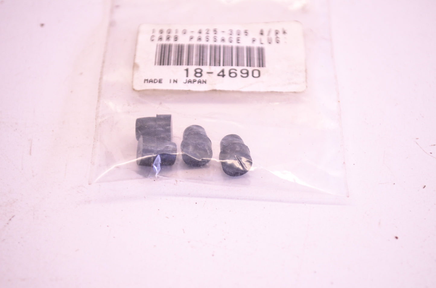 Aftermarket 18-4690, 16010-425-305 Carb Plugs QTY 4  NOS