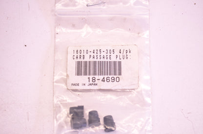 Aftermarket 18-4690, 16010-425-305 Carb Plugs QTY 4  NOS
