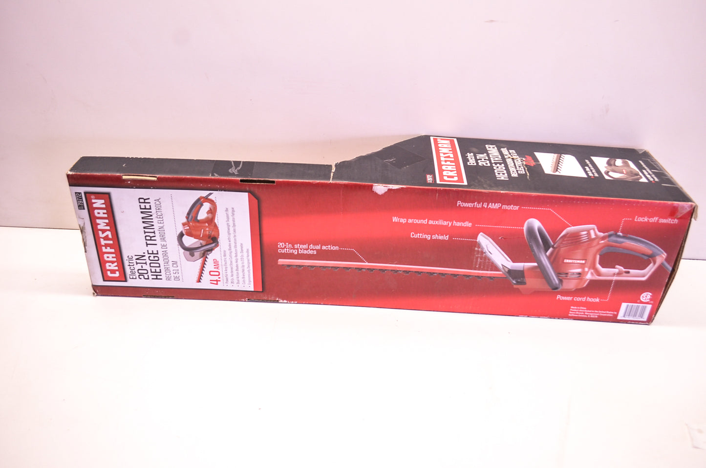 Craftsman 79772 Electric Hedge Trimmer 20" 4.0amp NOS
