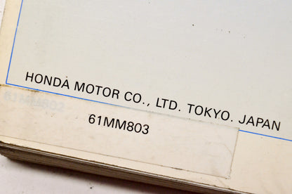 OEM Honda 61MM803 1987-90 VT1100C Shadow Service Manual