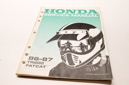 OEM Honda 61HB701 1986-87 TR200 FatCat Service Manual