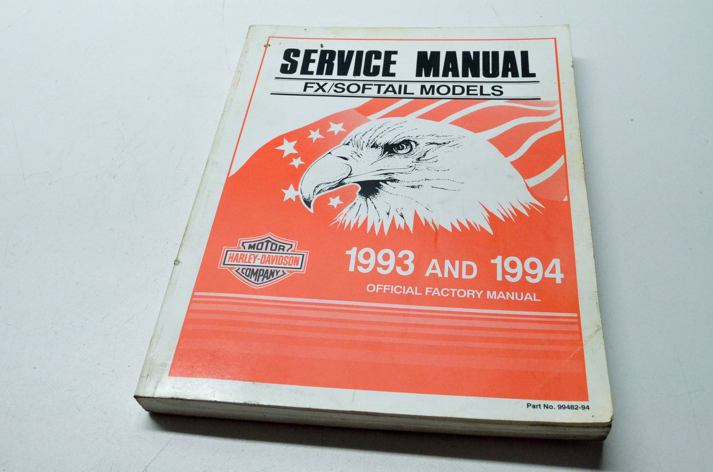 OEM Harley-Davidson 99482-94 1993 1994 FX Softail Models Service Manual
