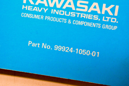 OEM Kawasaki 99924-1050-01 KLR600 Motorcycle Service Manual