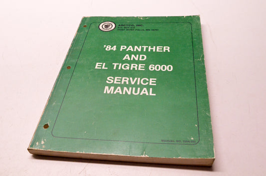 OEM Arctic Cat 2254-302 84 Panther El Tigre 6000 Service Manual