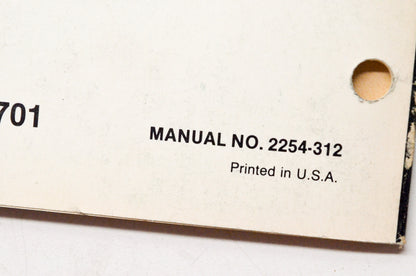 OEM Arctic Cat 2254-312 1985 Kitty Cat Parts Service Manual