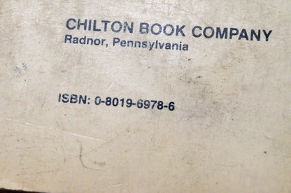 Chilton's 0-8019-6978-6 Snowmobiles 1976-80 Repair & Tune-Up Guide