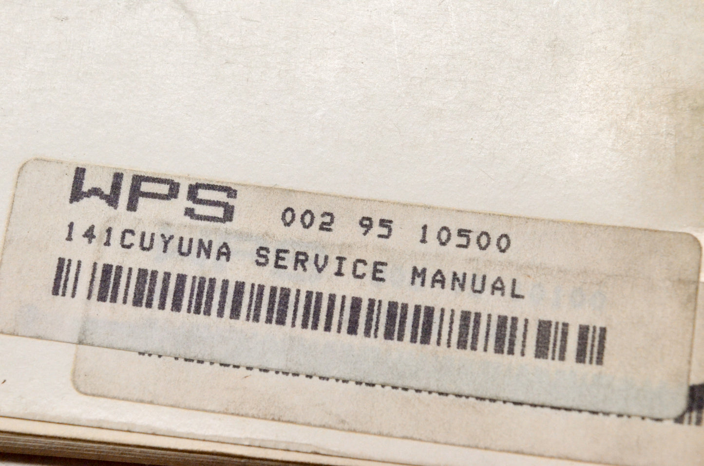 Cuyuna Engines 002-95-10500 Service Manual