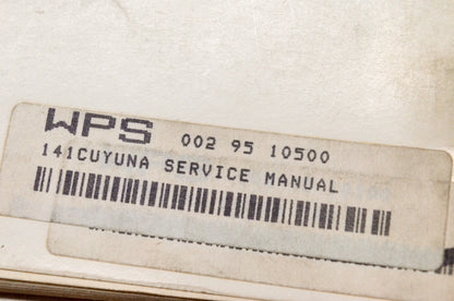 Cuyuna Engines 002-95-10500 Service Manual