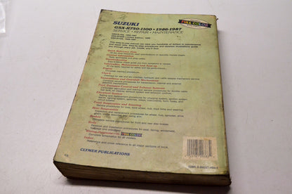 Clymer 0-89287-465-1 Suzuki GSX R750 1100 86-87 Service Repair Maintenance Guide