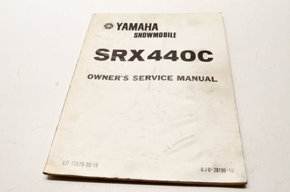 OEM Yamaha LIT-12628-00-19 SRX440C Snowmobile Owner's Service Manual