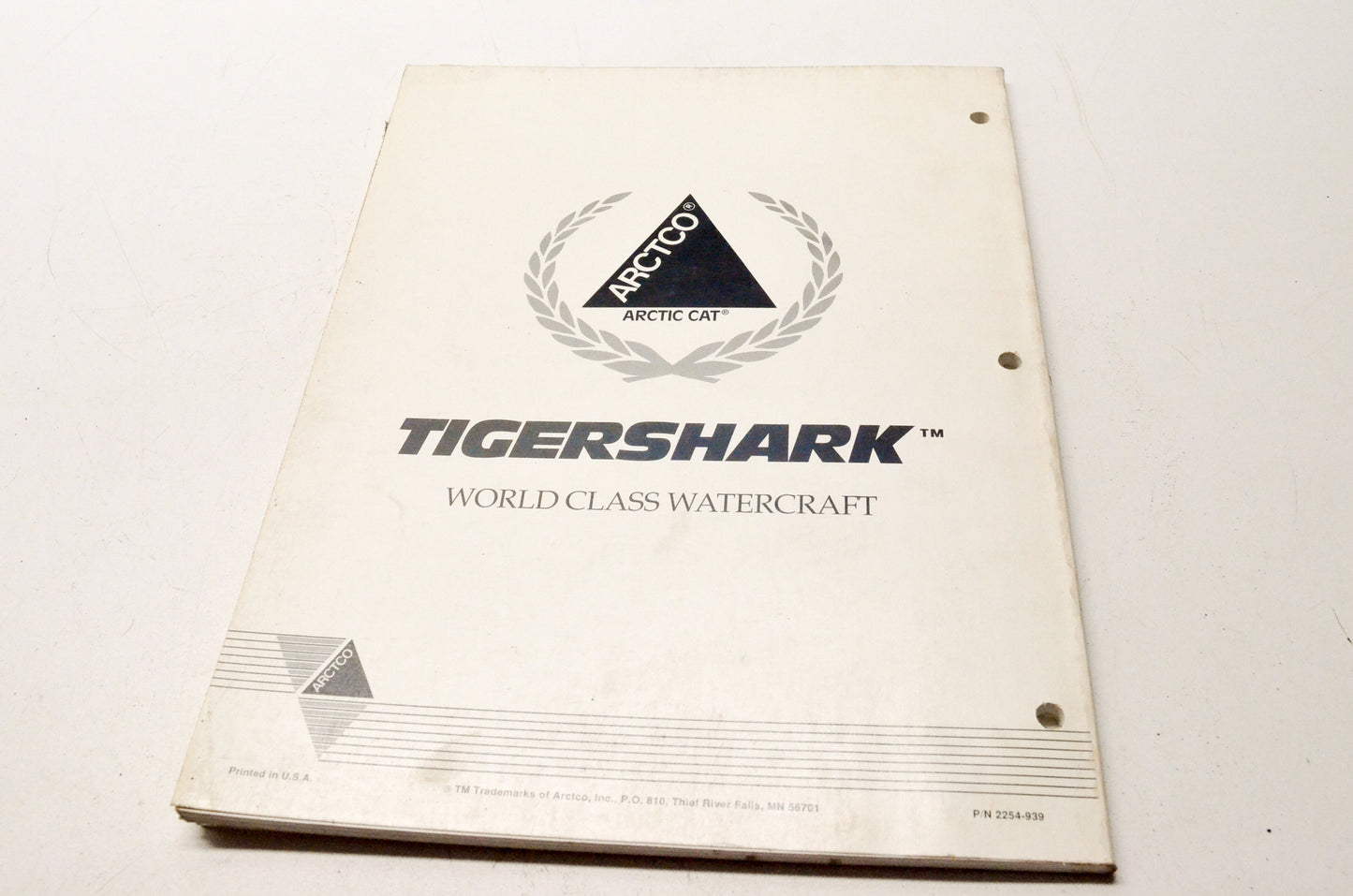 OEM Arctic Cat 2254-939 TigerShark 1993 Service Manual
