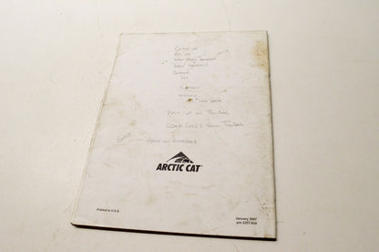 OEM Arctic Cat 2257-850 EFI Diagnostic System Manual