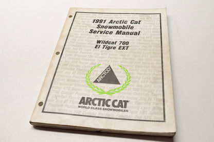 OEM Arctic Cat 2254-646 1991 Wildcat 700 El Tigre EXT Snowmobile Service Manual