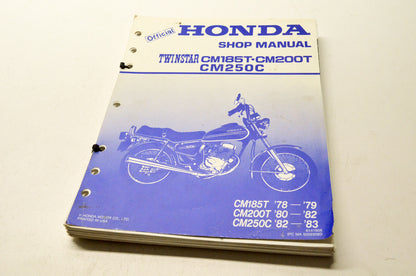 OEM Honda 6141906 Twinstar CM185T 78-79 CM200T 80-82 CM250C 82-83 Shop Manual