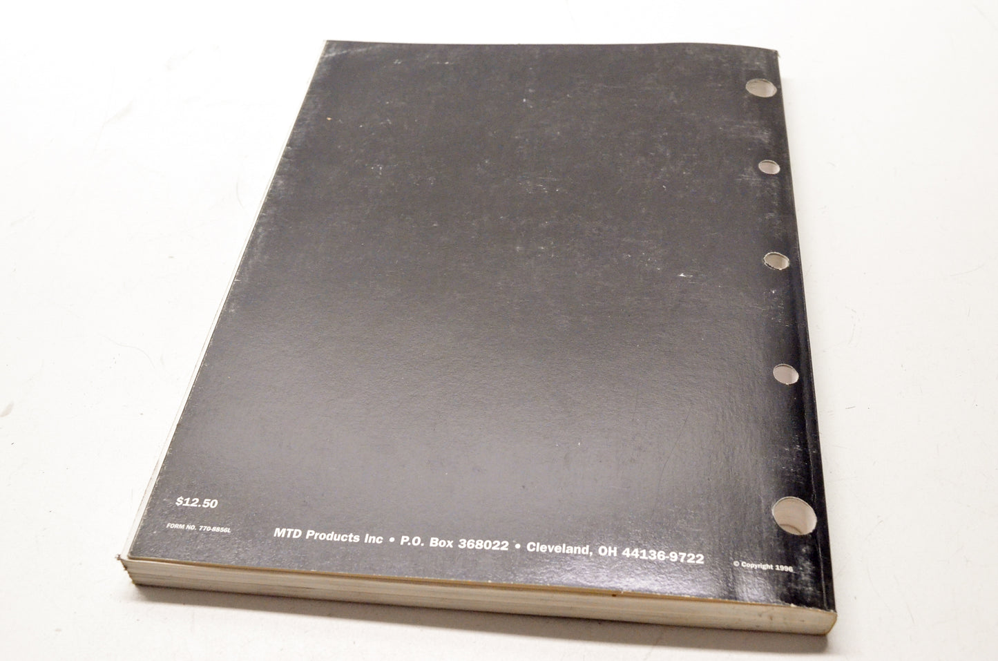 White Outdoor Products 770-8856L 1996 Genuine White Parts Price Book