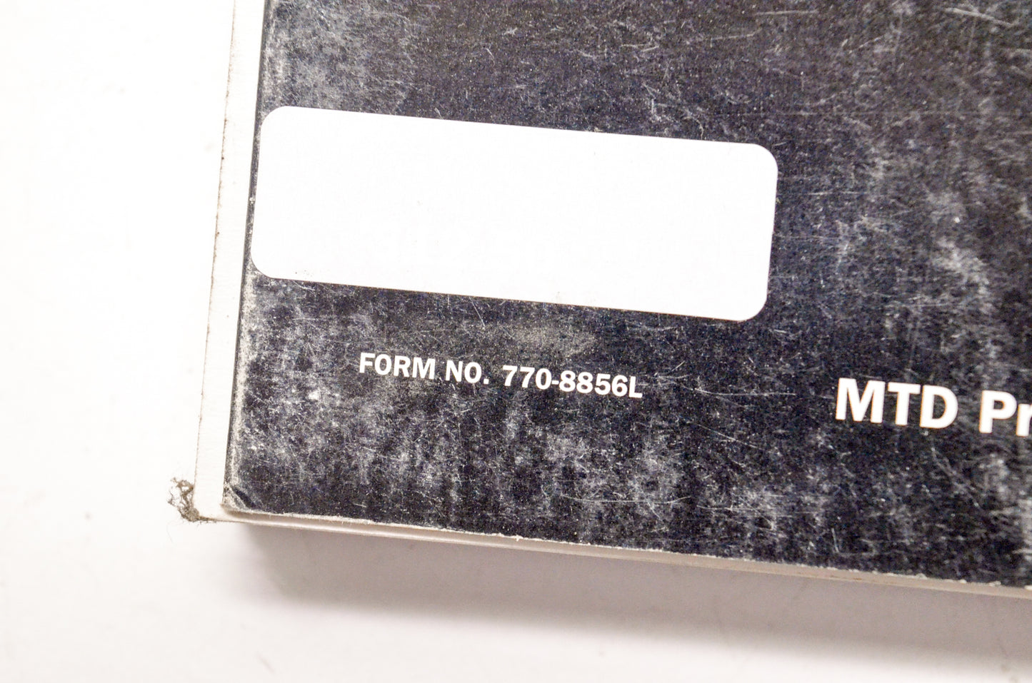 White Outdoor Products 770-8856L 1996 Genuine White Parts Price Book