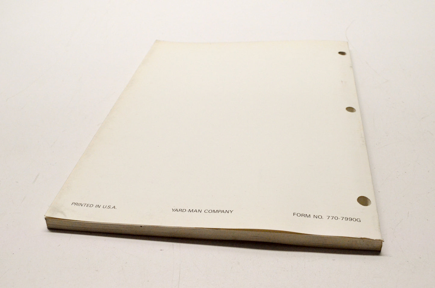 Yard-Man 770-7990G Technical Service Handbook Vol IV NOS