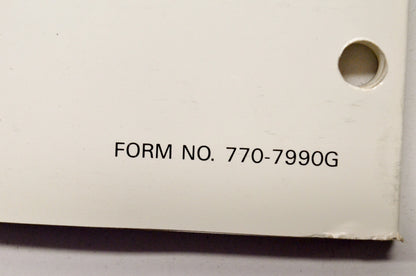 Yard-Man 770-7990G Technical Service Handbook Vol IV NOS