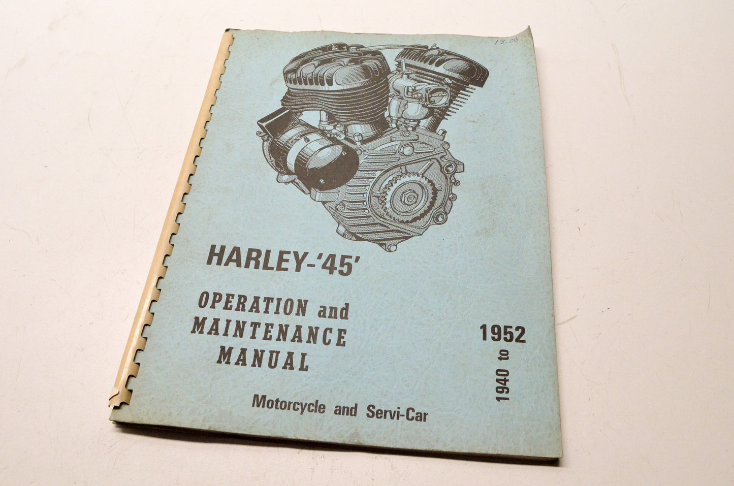 OEM Harley-Davidson 45 1940-52 Operation Maintenance Manual