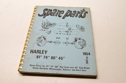 OEM Harley-Davidson 1941-54 61 74 80 Big Twin 45 Solo Spare Parts Manual