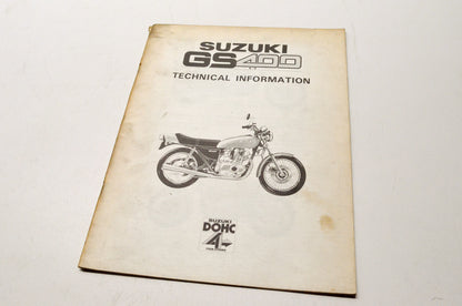 OEM Suzuki ED-6000 GS400 Technical Information