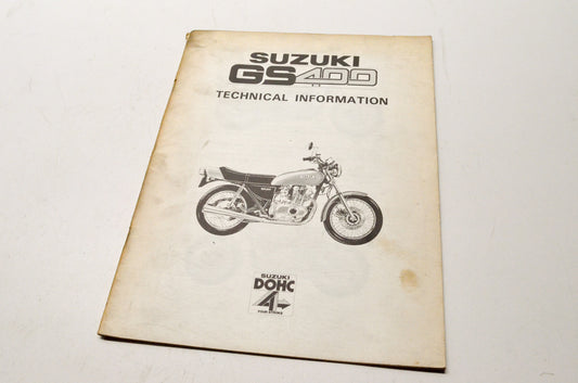 OEM Suzuki ED-6000 GS400 Technical Information